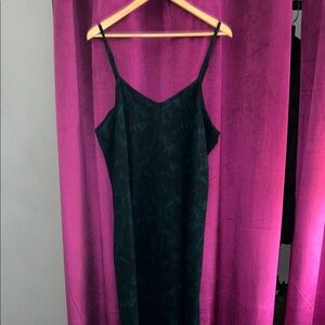 mblm Dark Green Strapless Dress